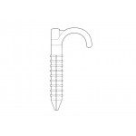 Дюбель-крюк одинарный d16-25мм (70мм)
